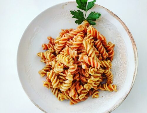 Chickpea Pasta with Curry Sauce