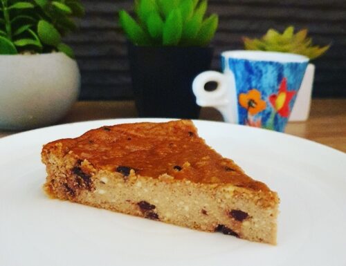 Sicilian baked cheesecake with Espresso & Chocolate Chips