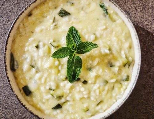 Courgettes & Mint Risotto